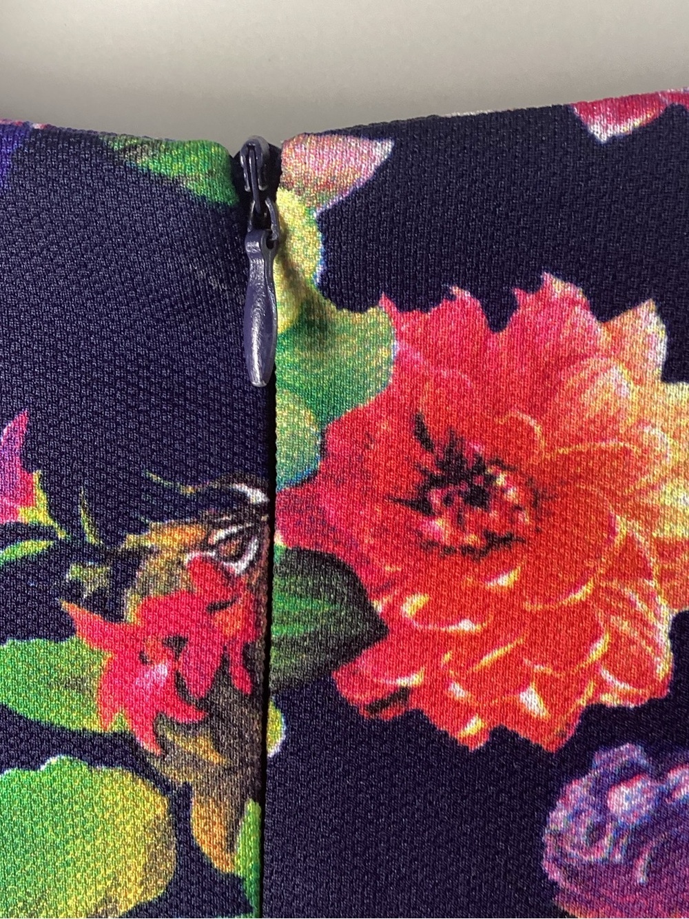 Gracia Floral Puff-Sleeve Top - Black with Multicolor Blooms - Picture 8 of 8